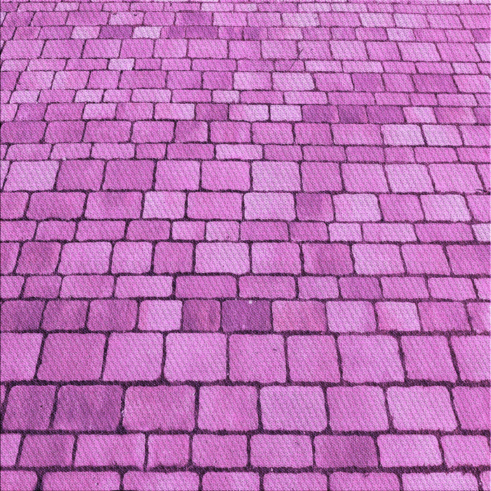 Round Patterned Violet Purple Rug, pat2184pur