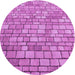 Square Patterned Violet Purple Rug, pat2184pur