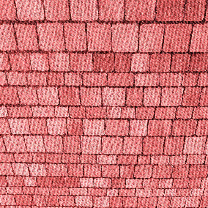 Patterned Red Rug, pat2184rd