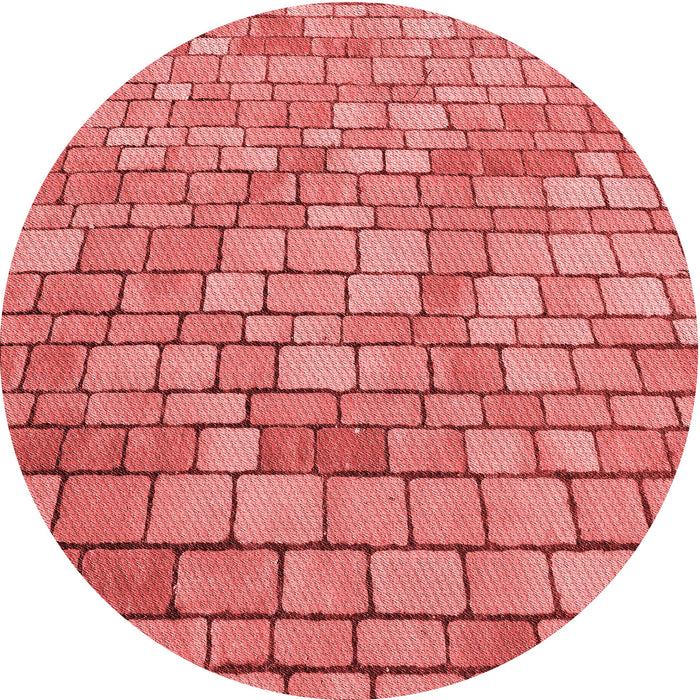 Square Patterned Red Rug, pat2184rd