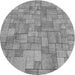 Square Patterned Cloud Gray Rug, pat2185gry