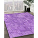 Machine Washable Transitional Violet Purple Rug in a Family Room, wshpat2185pur