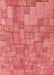 Patterned Fire Red Rug, pat2185rd