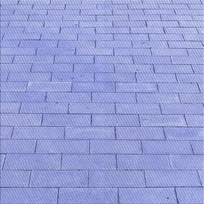 Round Patterned Light Slate Blue Rug, pat2186blu