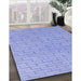 Machine Washable Transitional Light Slate Blue Rug in a Family Room, wshpat2186blu