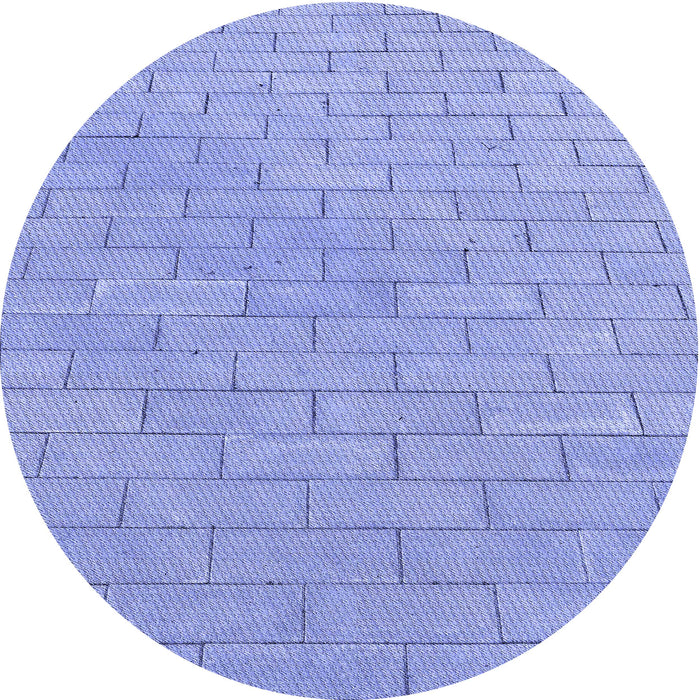 Square Machine Washable Transitional Light Slate Blue Rug in a Living Room, wshpat2186blu