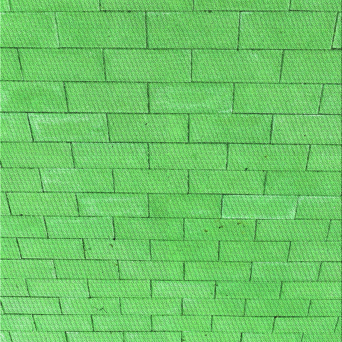 Machine Washable Transitional Neon Green Rug, wshpat2186grn