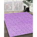 Machine Washable Transitional Violet Purple Rug in a Family Room, wshpat2186pur