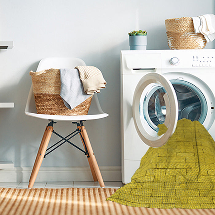 Machine Washable Transitional Caramel Brown Rug in a Washing Machine, wshpat2186yw