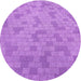 Square Machine Washable Transitional Violet Purple Rug in a Living Room, wshpat2187pur