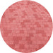 Square Machine Washable Transitional Fire Red Rug in a Living Room, wshpat2187rd