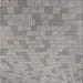 Square Patterned Ash Gray Novelty Rug, pat2187