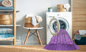 Machine Washable Transitional Violet Purple Rug in a Washing Machine, wshpat2188pur