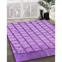 Patterned Violet Purple Rug, pat2188pur