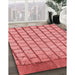 Machine Washable Transitional Light Coral Pink Rug in a Family Room, wshpat2188rd