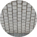 Sideview of Patterned Carbon Gray Novelty Rug, pat2188