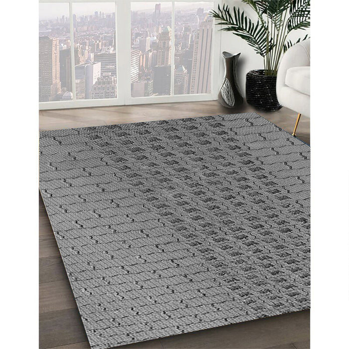 Patterned Gray Rug in Family Room, pat2189gry