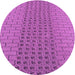 Square Machine Washable Transitional Bright Neon Pink Purple Rug in a Living Room, wshpat2189pur