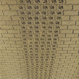 Sideview of Machine Washable Transitional Red Brown Rug, wshpat2189