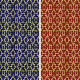 Square Patterned Copper Green Novelty Rug, pat218