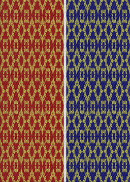 Patterned Copper Green Novelty Rug, pat218