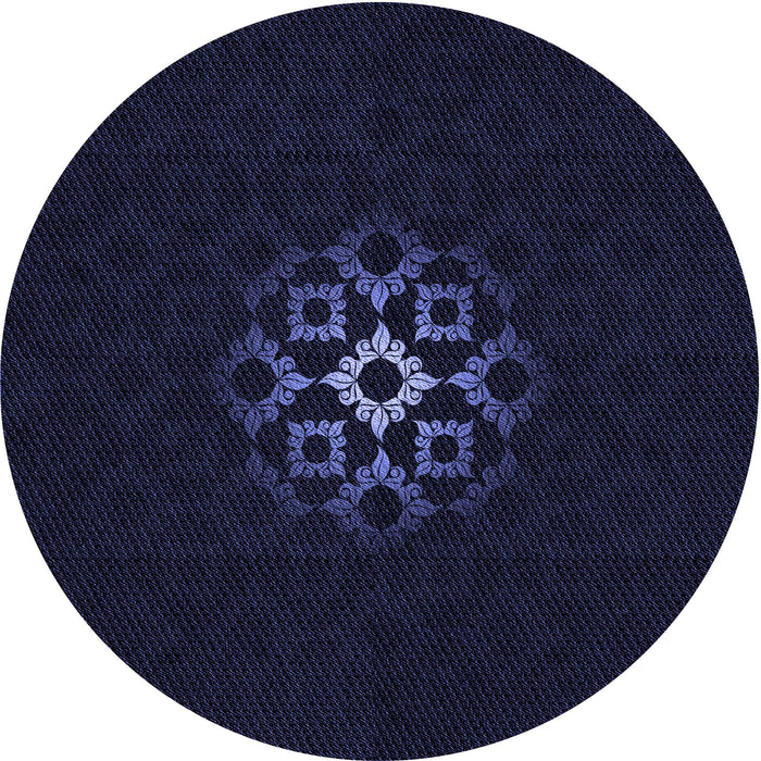 Square Machine Washable Transitional Black Rug in a Living Room, wshpat219blu