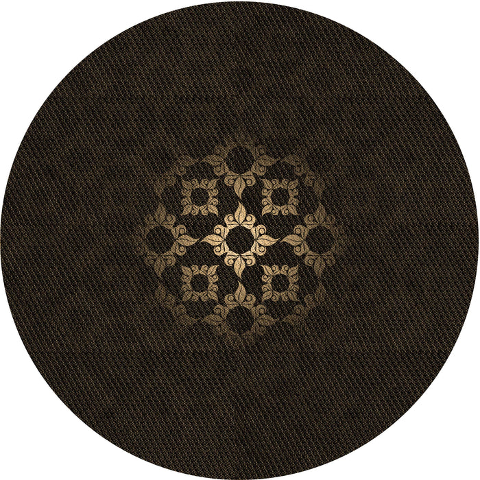 Square Machine Washable Transitional Chocolate Brown Rug in a Living Room, wshpat219brn