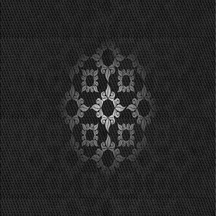 Patterned Black Rug, pat219gry