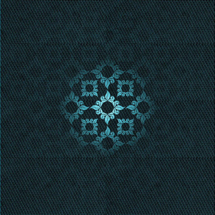 Round Machine Washable Transitional Black Rug, wshpat219lblu