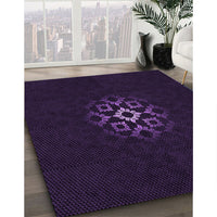 Patterned Purple Rug, pat219pur