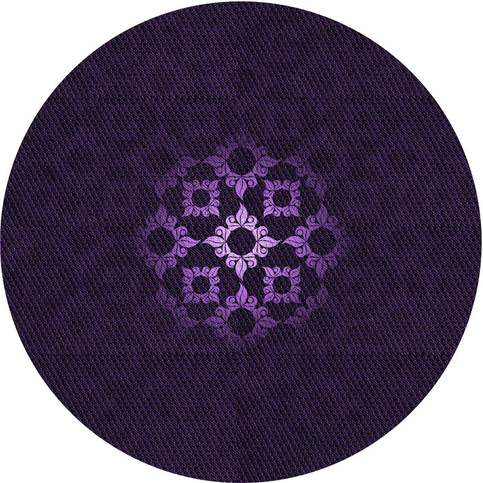 Square Machine Washable Transitional Purple Rug in a Living Room, wshpat219pur