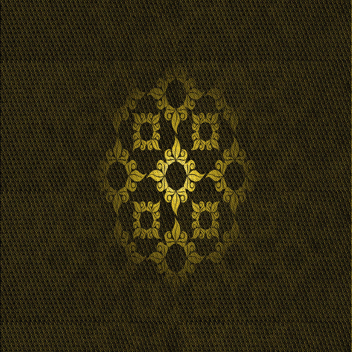 Patterned Black Rug, pat219yw