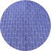 Square Patterned Sky Blue Rug, pat2190blu