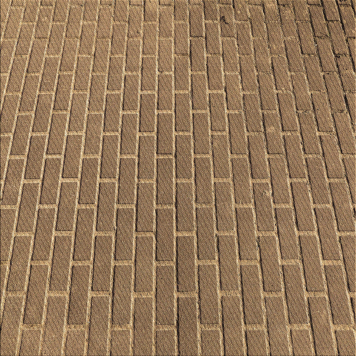 Round Patterned Saddle Brown Rug, pat2190brn