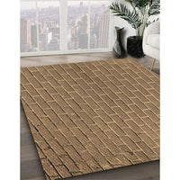 Patterned Saddle Brown Rug, pat2190brn