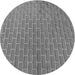 Square Machine Washable Transitional Carbon Gray Rug in a Living Room, wshpat2190gry