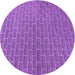 Square Machine Washable Transitional Purple Rug in a Living Room, wshpat2190pur