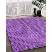 Patterned Purple Rug, pat2190pur