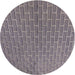 Sideview of Patterned Purple Novelty Rug, pat2190