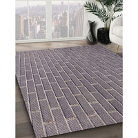 Patterned Purple Novelty Rug, pat2190