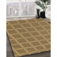 Patterned Saddle Brown Rug, pat2191brn