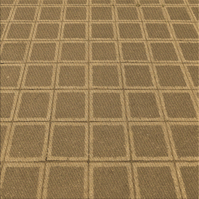 Round Patterned Saddle Brown Rug, pat2191brn