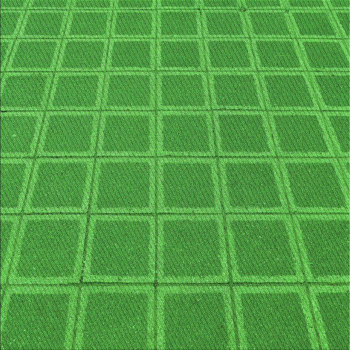 Round Machine Washable Transitional Green Rug, wshpat2191grn