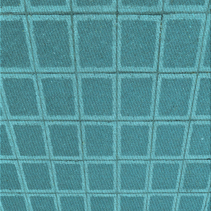 Patterned Dark Cyan Green Rug, pat2191lblu