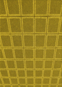 Machine Washable Transitional Yellow Rug, wshpat2191yw