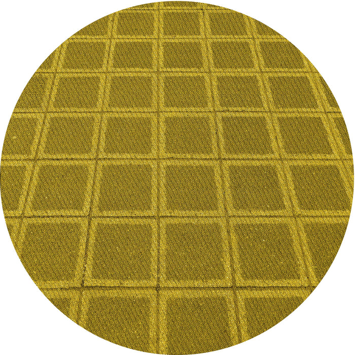Square Patterned Yellow Rug, pat2191yw