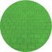 Square Patterned Lime Green Rug, pat2192grn