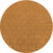 Square Patterned Dark Orange Rug, pat2192org