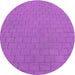 Square Machine Washable Transitional Bright Neon Pink Purple Rug in a Living Room, wshpat2192pur