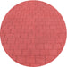 Square Patterned Red Rug, pat2192rd